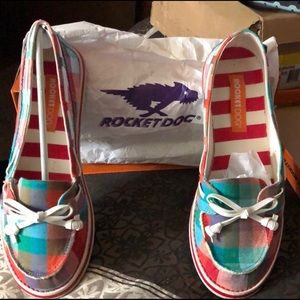 Woman’s canvas loafers